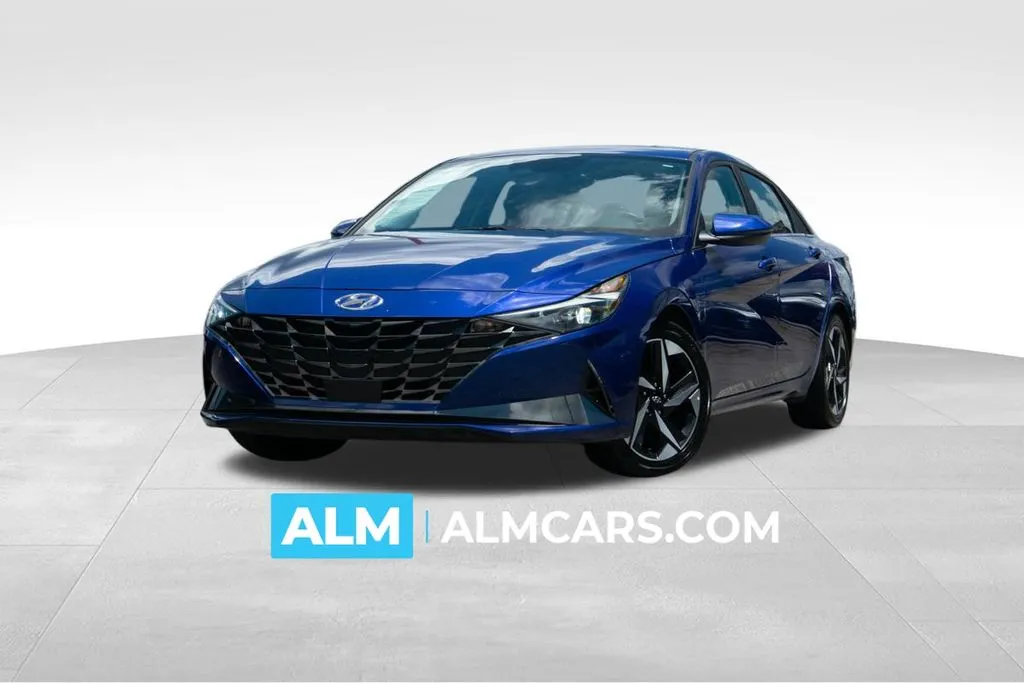 Blue 2022 Hyundai Elantra Hybrid Limited for sale in Athens, GA