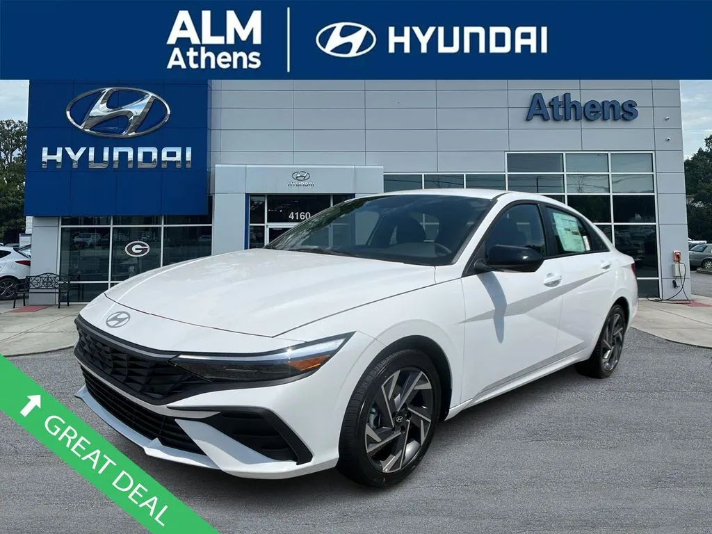 White 2025 Hyundai Elantra SEL Sport for sale in Athens, GA