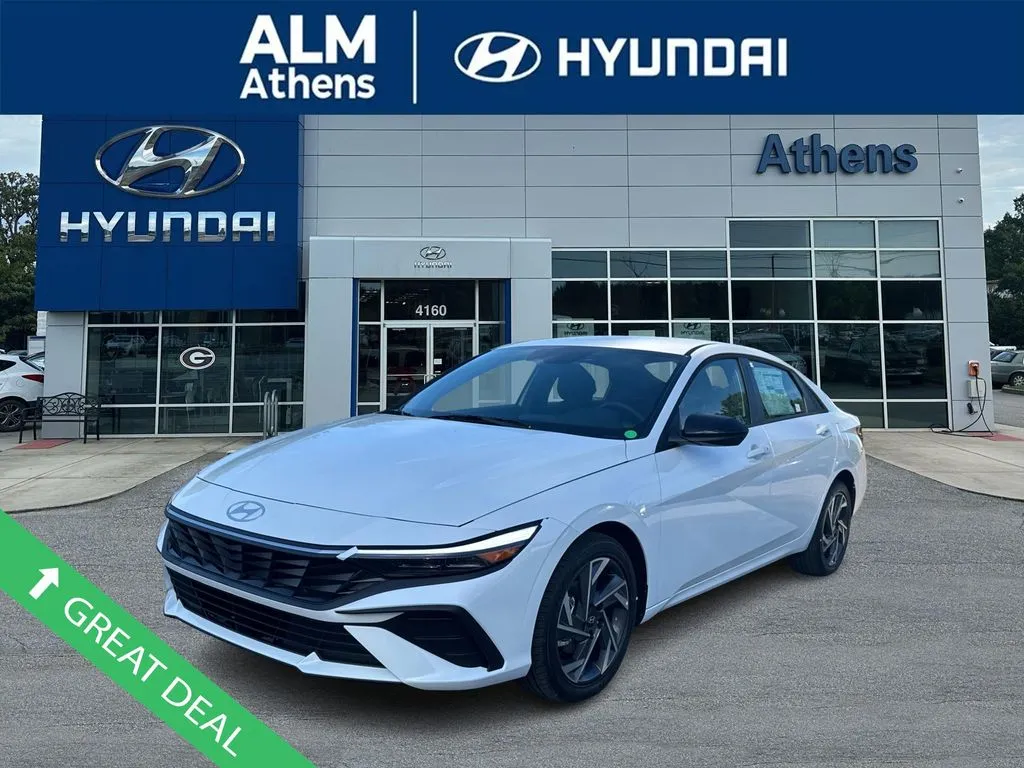 White 2025 Hyundai Elantra SEL Sport for sale in Athens, GA