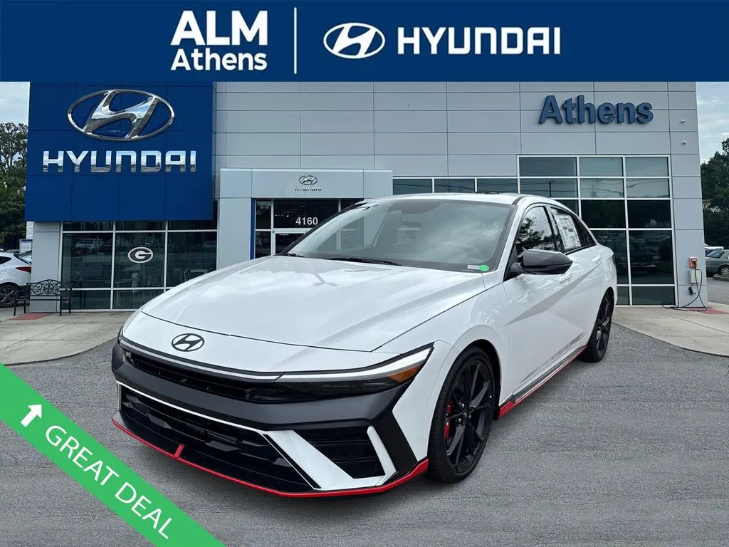 White 2025 Hyundai Elantra N for sale in Athens, GA