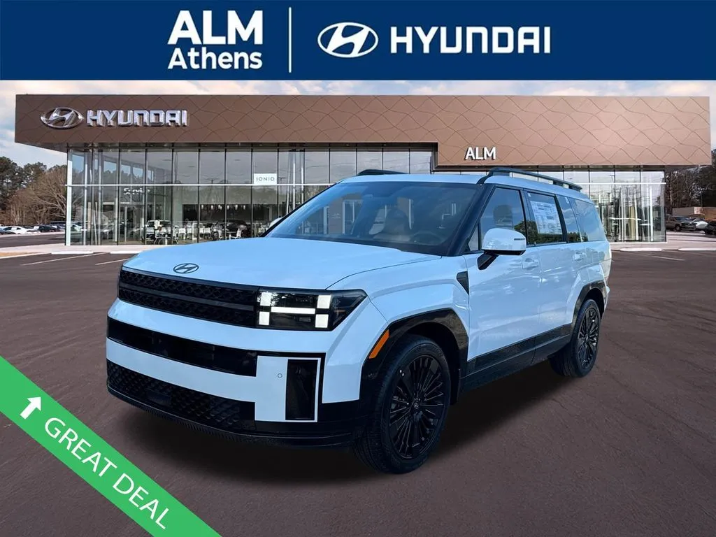 White 2026 Hyundai Santa Fe Hybrid Calligraphy for sale in Athens, GA