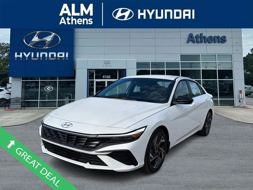 White 2025 Hyundai Elantra SEL Sport for sale in Athens, GA