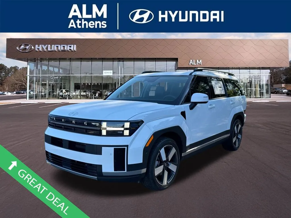 White 2026 Hyundai Santa Fe Hybrid Limited for sale in Athens, GA