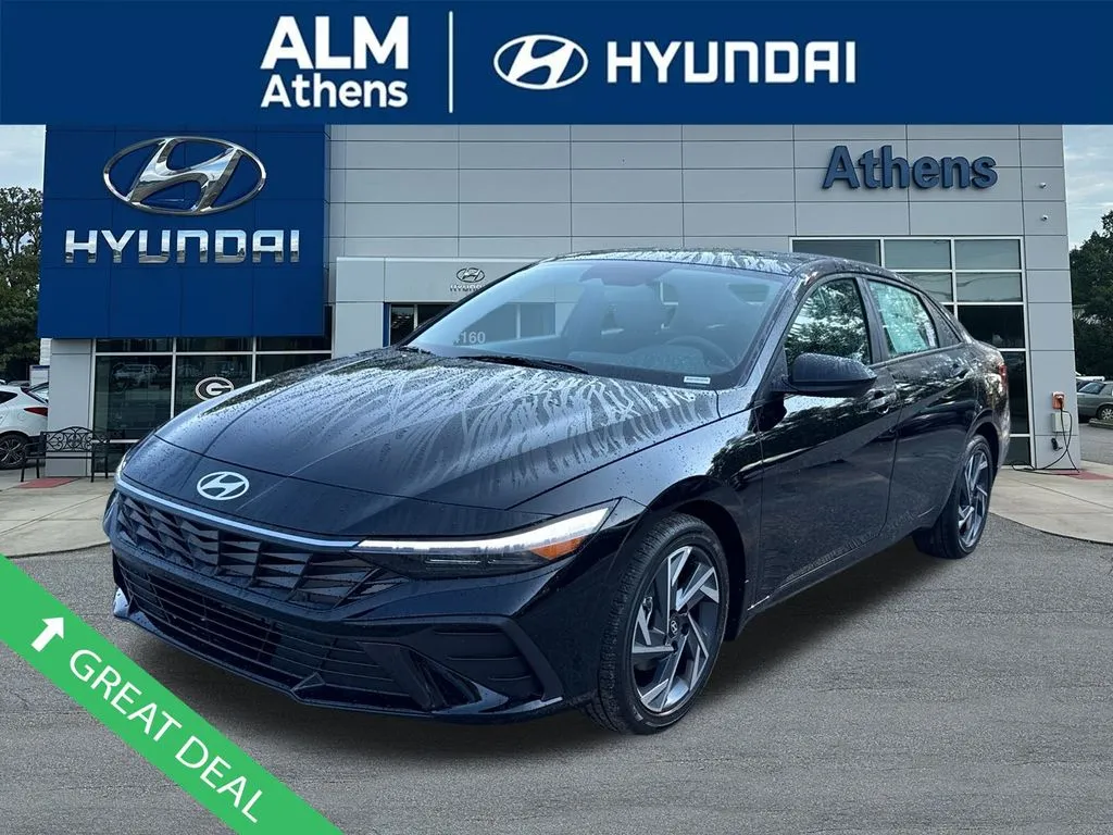 Black 2025 Hyundai Elantra Hybrid SEL Sport for sale in Athens, GA