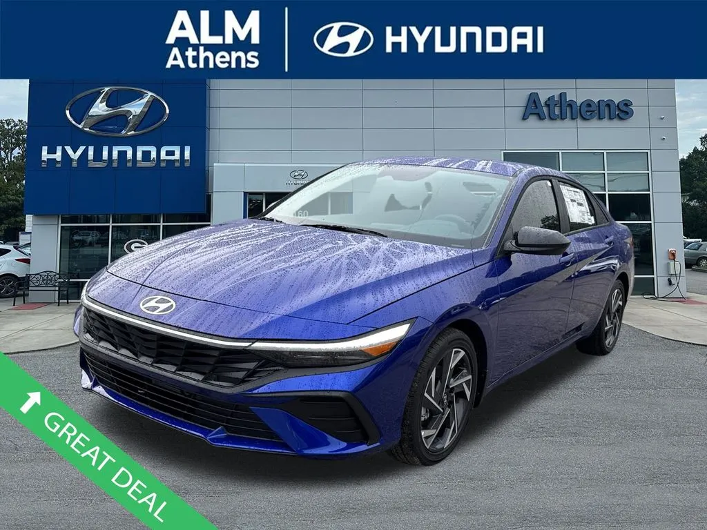 Blue 2025 Hyundai Elantra Hybrid SEL Sport for sale in Athens, GA