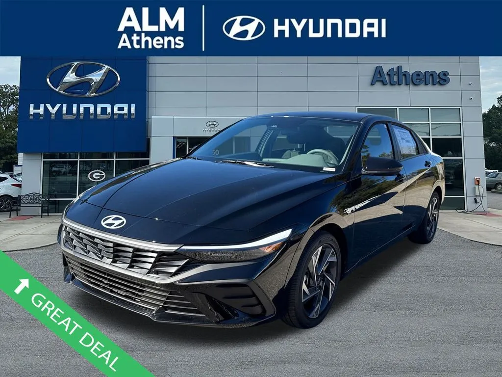 Black 2025 Hyundai Elantra Hybrid SEL Sport for sale in Athens, GA