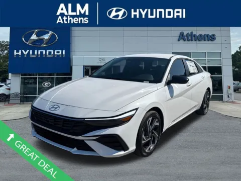 White 2025 Hyundai Elantra Hybrid SEL Sport for sale in Athens, GA