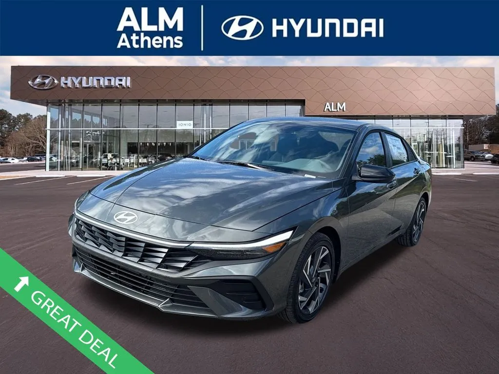 Gray 2025 Hyundai Elantra Hybrid SEL Sport for sale in Athens, GA