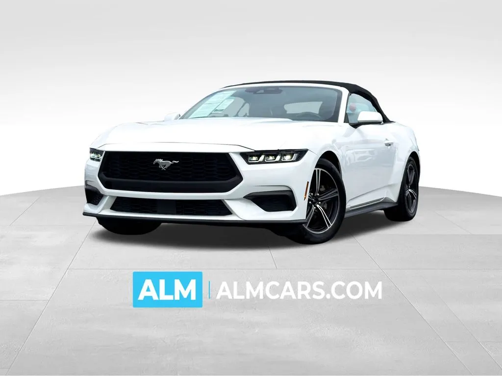 White 2024 Ford Mustang EcoBoost Premium for sale in Athens, GA