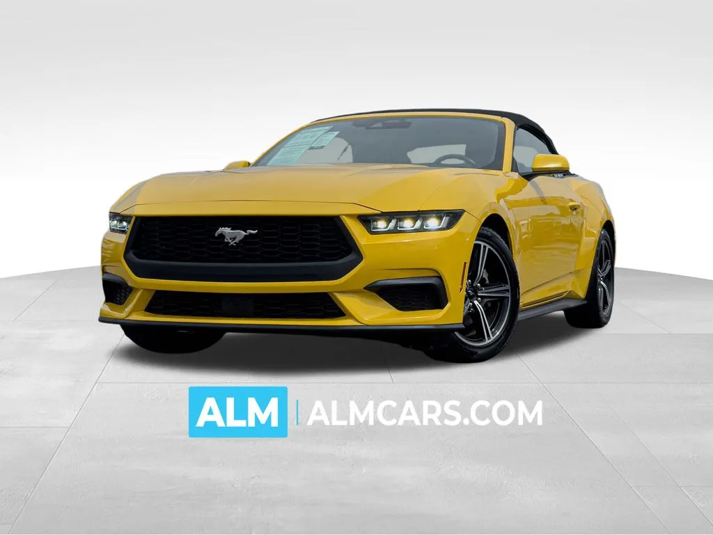 Yellow 2024 Ford Mustang EcoBoost Premium for sale in Athens, GA