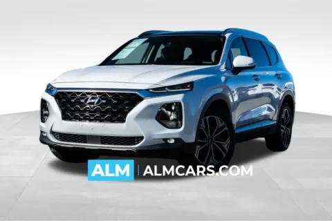 White 2019 Hyundai Santa Fe Ultimate for sale in Athens, GA