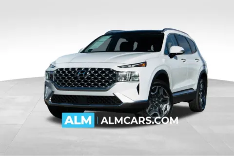 White 2022 Hyundai Santa Fe Hybrid SEL Premium for sale in Athens, GA