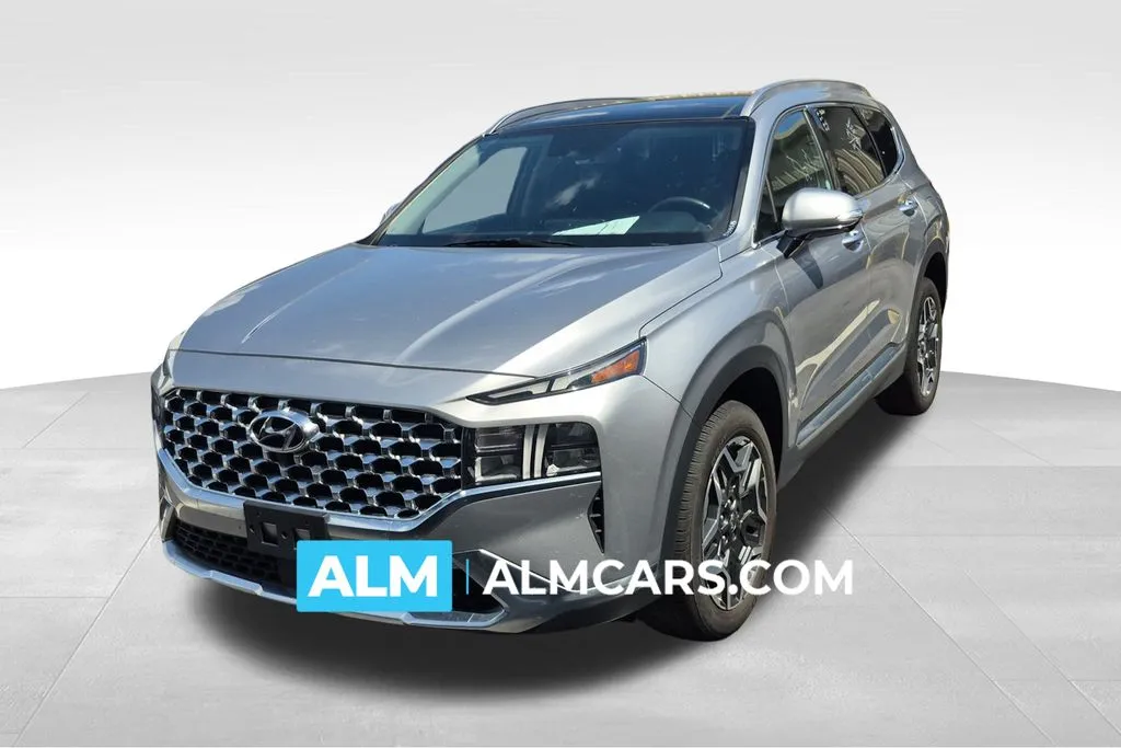 Silver 2023 Hyundai Santa Fe Hybrid SEL Premium for sale in Florence, SC