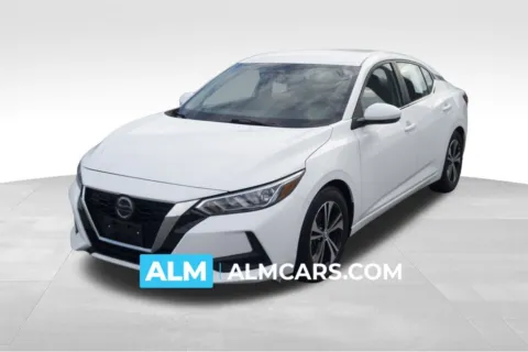 White 2021 Nissan Sentra SV for sale in Florence, SC