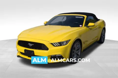 Yellow 2016 Ford Mustang EcoBoost Premium for sale in Florence, SC