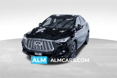 Black 2023 INFINITI QX55 LUXE for sale in Union City, GA