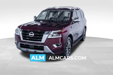 Red 2023 Nissan Armada Platinum for sale in Union City, GA