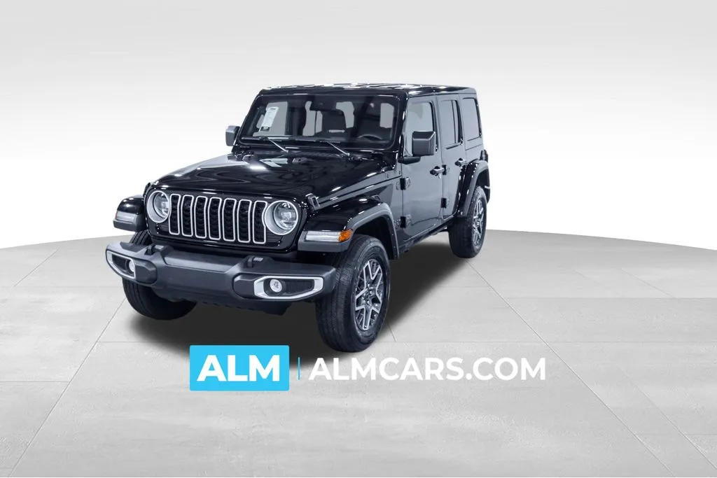 Black 2025 Jeep Wrangler Sahara for sale in Union City, GA