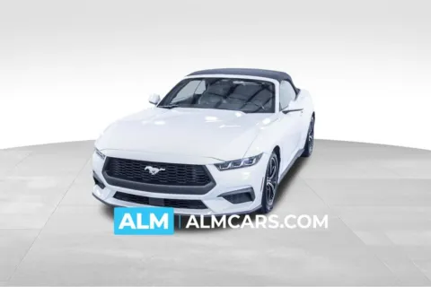 White 2025 Ford Mustang EcoBoost Premium for sale in Union City, GA