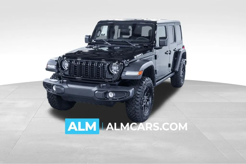 Black 2025 Jeep Wrangler Willys for sale in Union City, GA