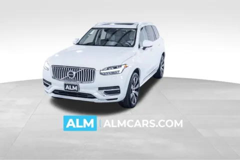 White 2021 Volvo XC90 Recharge Plug-In Hybrid T8 Inscription 6 Passenger for sale in Union City, GA