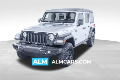 Silver 2022 Jeep Wrangler Unlimited Willys for sale in Union City, GA