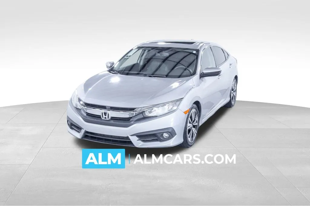 Silver 2016 Honda Civic EX-L for sale in Union City, GA