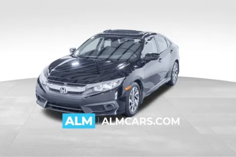 Black 2016 Honda Civic EX for sale in Union City, GA