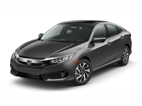 Red 2016 Honda Civic EX for sale in Union City, GA