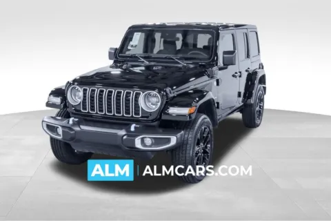 Black 2024 Jeep Wrangler Sahara 4xe for sale in Union City, GA