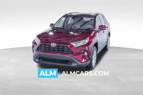 Red 2020 Toyota RAV4 XLE Premium for sale in Union City, GA