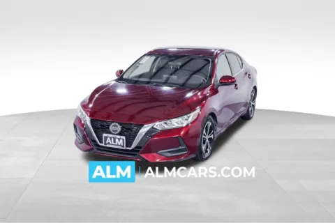 Red 2020 Nissan Sentra SV for sale in Union City, GA