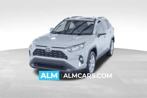 Green 2021 Toyota RAV4 XLE Premium for sale in Union City, GA