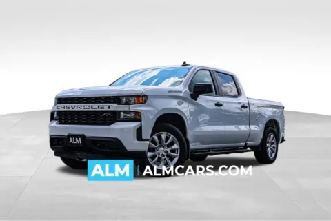 Blue 2021 Chevrolet Silverado 1500 Custom for sale in Union City, GA