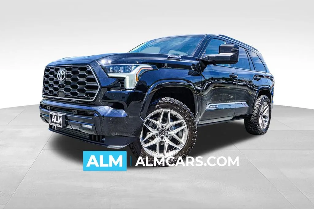 Black 2025 Toyota Sequoia Platinum for sale in Kennesaw, GA