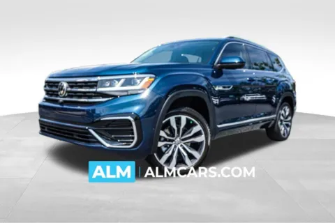 Blue 2022 Volkswagen Atlas 3.6L V6 SEL Premium R-Line for sale in Kennesaw, GA