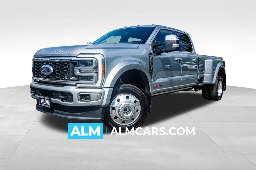 Silver 2023 Ford F-450SD Platinum for sale in Kennesaw, GA