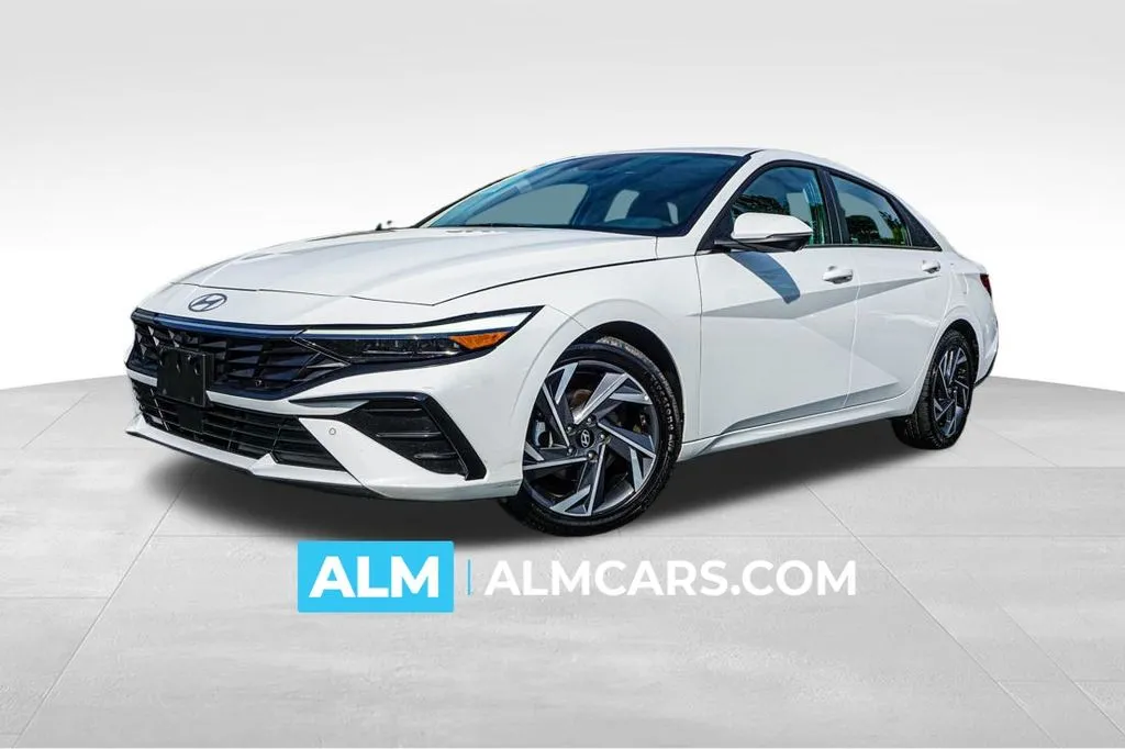 White 2024 Hyundai Elantra Limited for sale in Kennesaw, GA