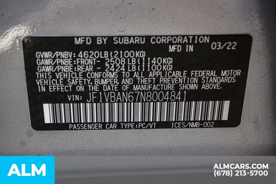 2022 Subaru WRX Limited - Photo 57
