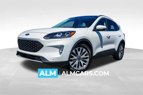 White 2020 Ford Escape Hybrid Titanium for sale in Kennesaw, GA