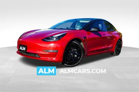 Red 2021 Tesla Model 3 Long Range for sale in Kennesaw, GA