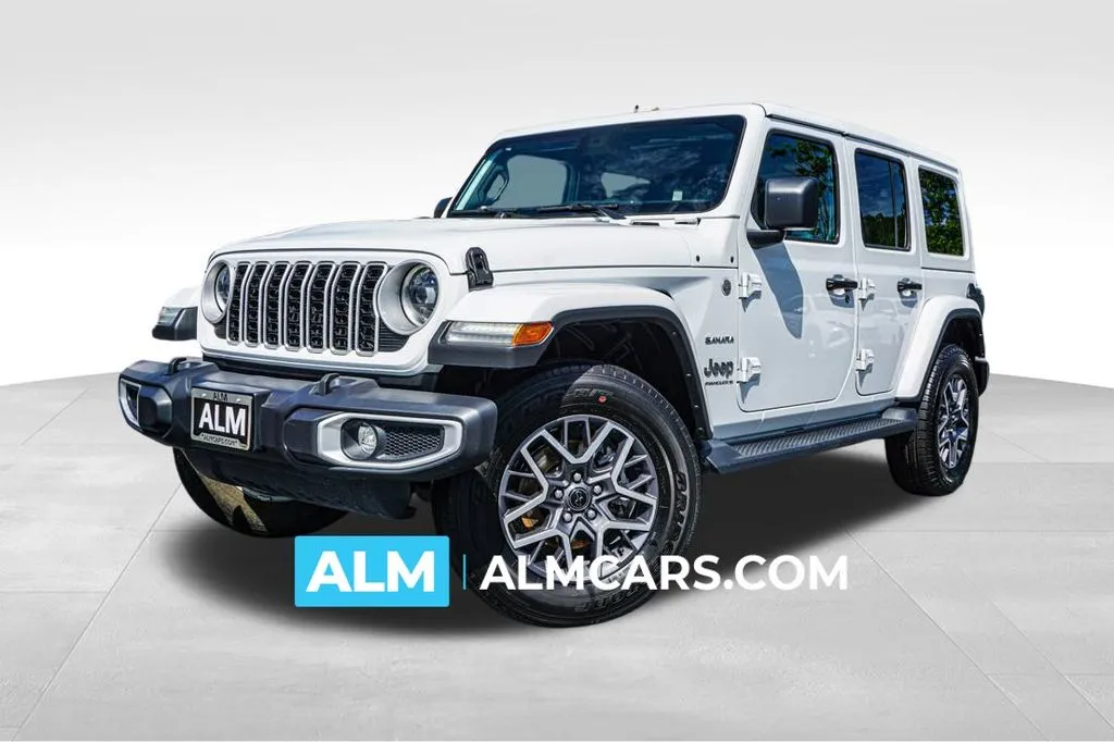 White 2024 Jeep Wrangler Sahara for sale in Kennesaw, GA