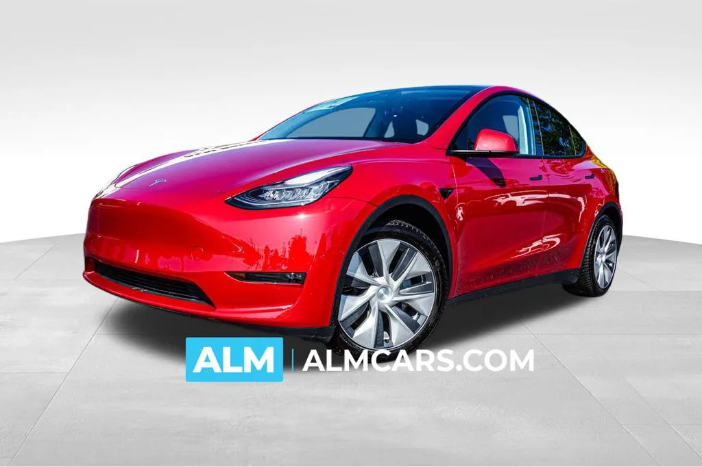 Red 2021 Tesla Model Y Long Range for sale in Kennesaw, GA