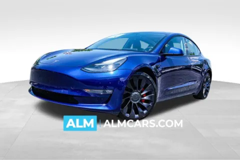 Blue 2022 Tesla Model 3 Performance for sale in Kennesaw, GA