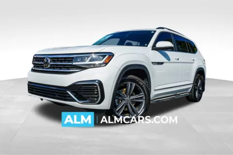 White 2021 Volkswagen Atlas 3.6L V6 SE w/Technology R-Line for sale in Kennesaw, GA