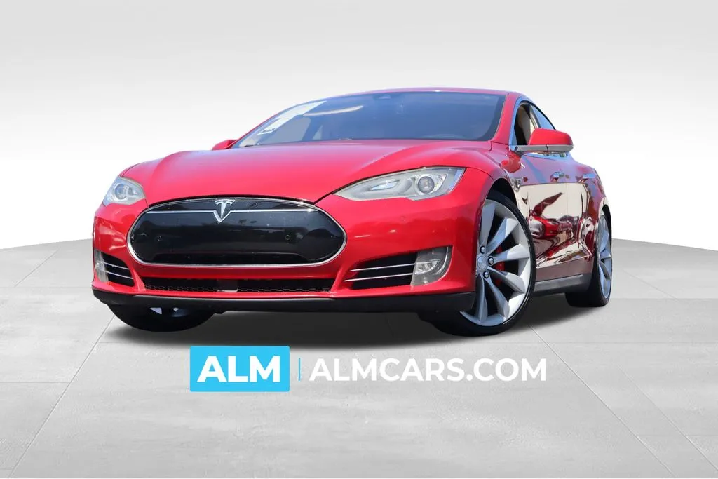 Red 2014 Tesla Model S P85D for sale in Duluth, GA