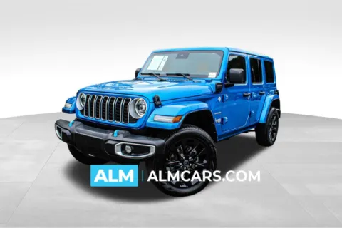 Blue 2024 Jeep Wrangler Sahara 4xe for sale in Buford, GA