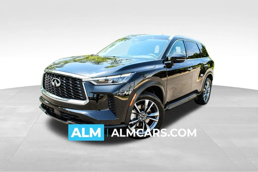 Black 2023 INFINITI QX60 LUXE for sale in Buford, GA