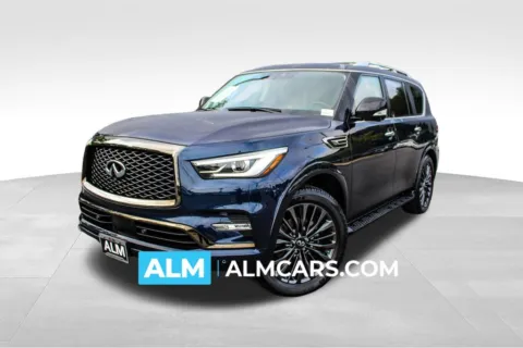 Blue 2023 INFINITI QX80 LUXE for sale in Buford, GA