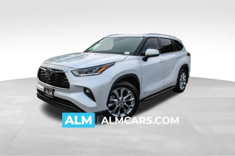 White 2023 Toyota Highlander Hybrid Limited for sale in Buford, GA